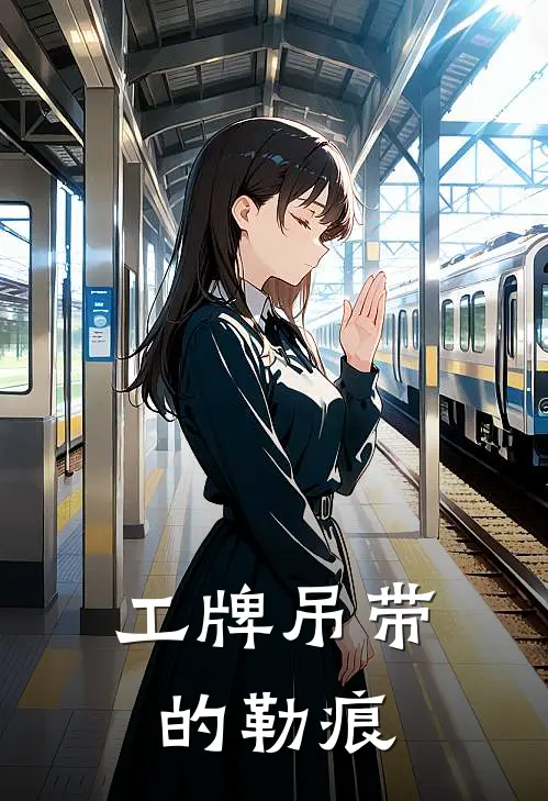 工牌吊带的勒痕