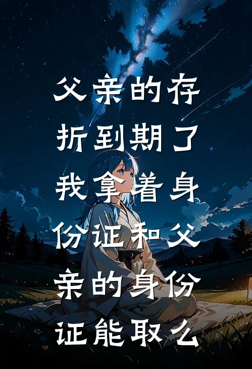 父亲的存折到期了,我拿着身份证和父亲的身份证能取么